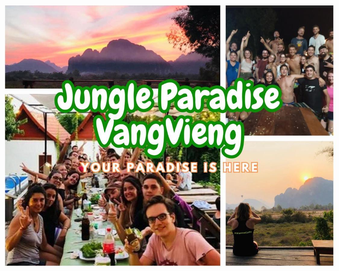 Jungle Paradise Vangvieng - Bungalows 방 비엥 외부 사진